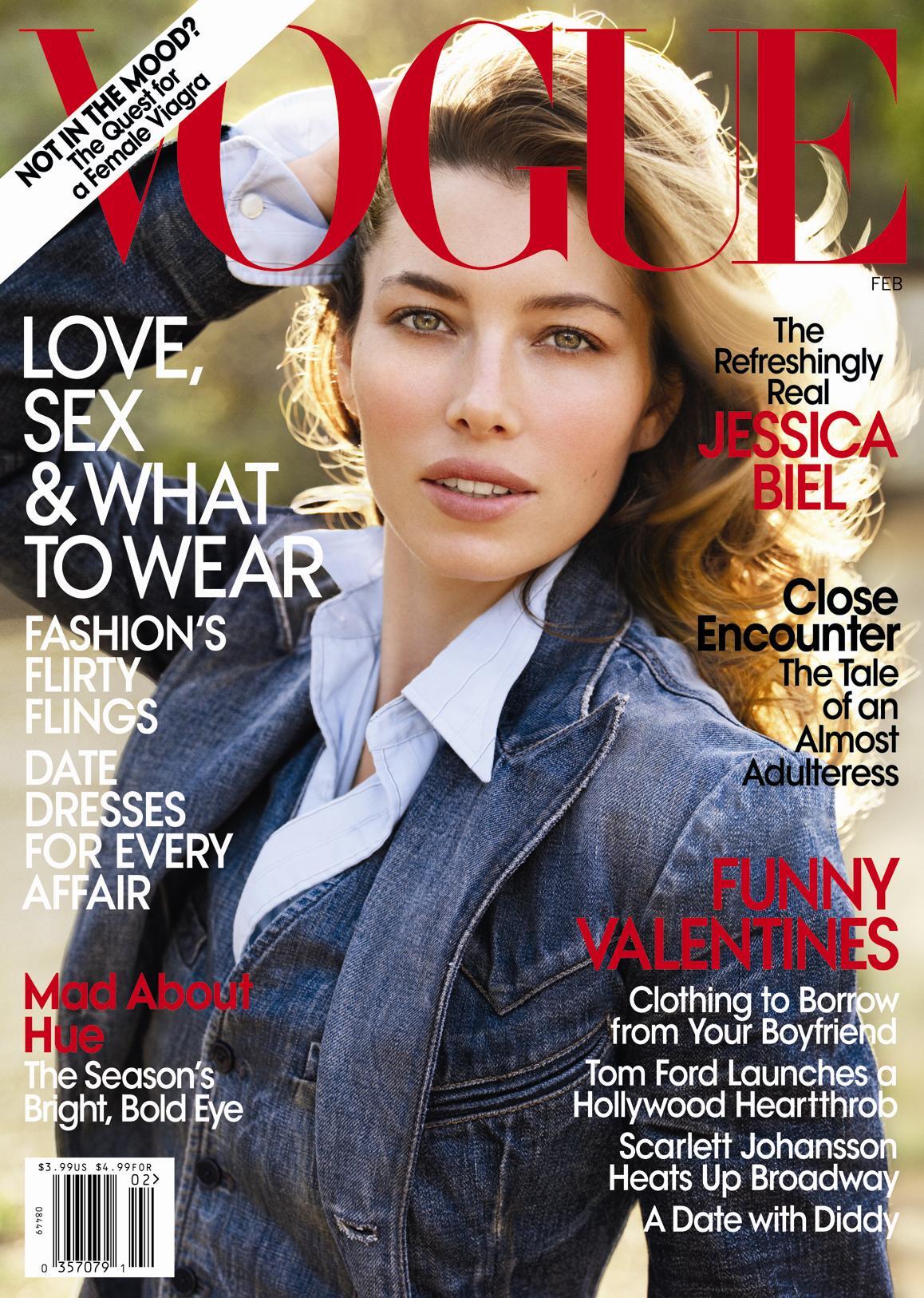 Джессика Бил в журнале Vogue. Февраль 2010