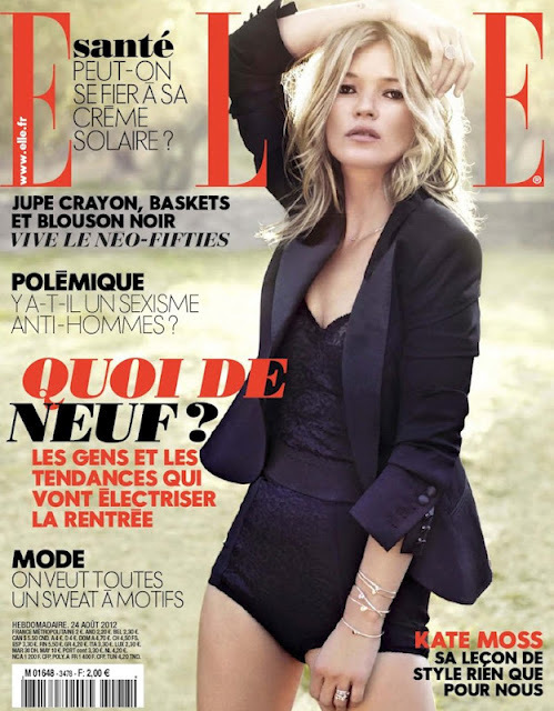 Кейт Мосс в журнале Elle Франция. Август 2012