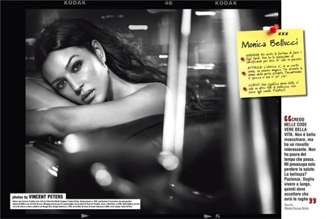 Моника Беллуччи для Vogue Italia. Фоторабота Винсента Петерса