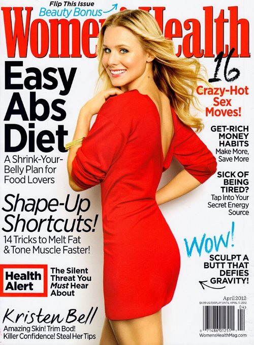 Кристен Белл в журнале Women&#39;s Health. Апрель 2012