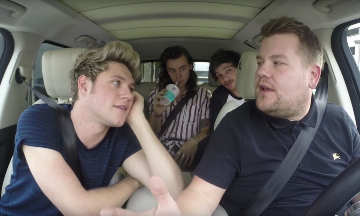 One Direction устроили караоке в машине