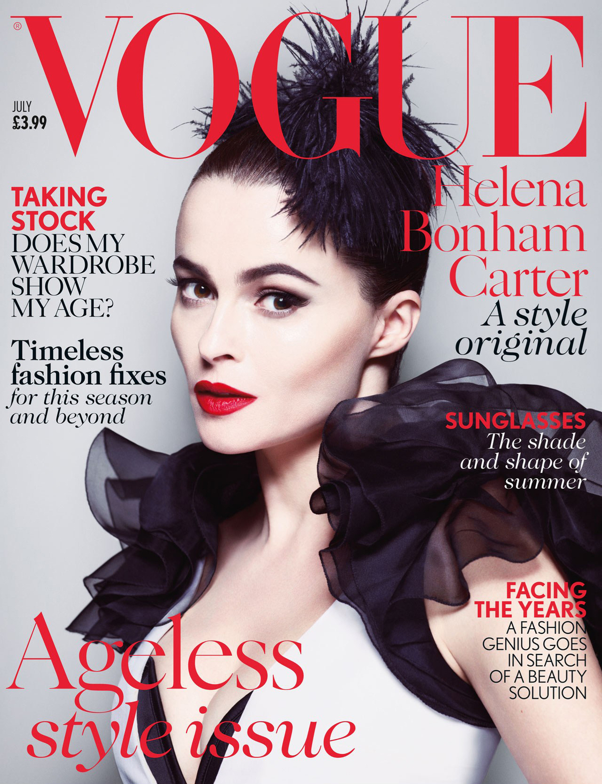 Хелена Бонем Картер в журнале Vogue. Июль 2013