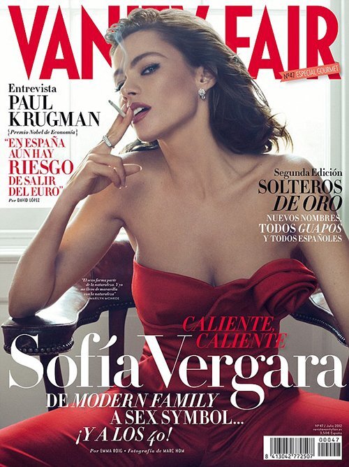 София Вергара на обложке журнала Vanity Fair Испания. Июль 2012