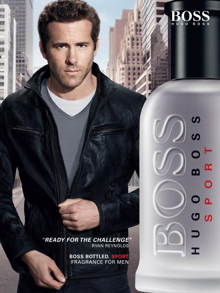 Райан Рейонльдс в рекламе аромата Hugo Boss Bottled Sport