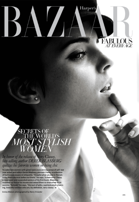 Эмма Уотсон в фотосессии для Harper&#39;s Bazaar