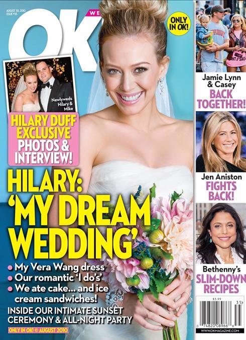 Свадьба Хилари Дафф не вызвала особого ажиотажа, как предполагал журнал OK!