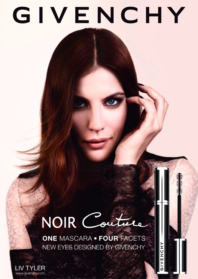 Лив Тайлер в рекламной кампании туши Noir Couture от Givenchy