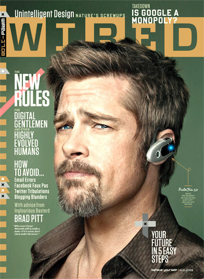 Брэд Питт в журнале Wired. Август 2009