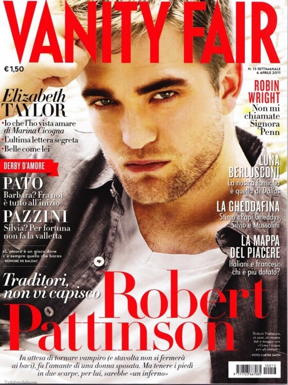 Роберт Паттинсон в журнале Vanity Fair Италия. Апрель 2011
