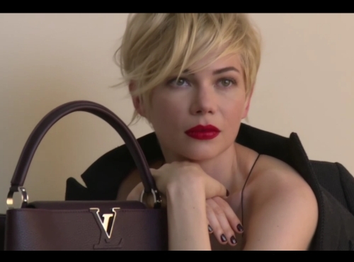 Мишель Уильямс на съемках рекламной кампании Louis Vuitton