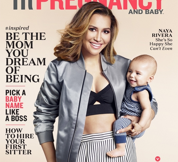 Ная Ривера с сыном Джози снялась для обложки журнала Fit Pregnancy & Baby