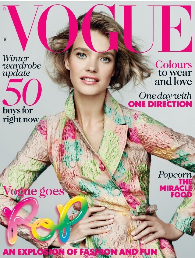 Наталья Водянова в журнале Vogue Великобритания. Декабрь 2012
