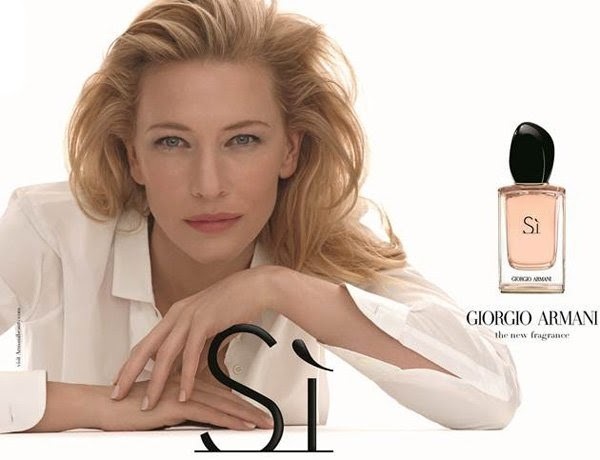 Кейт Бланшетт в рекламной кампании нового аромата Giorgio Armani Si