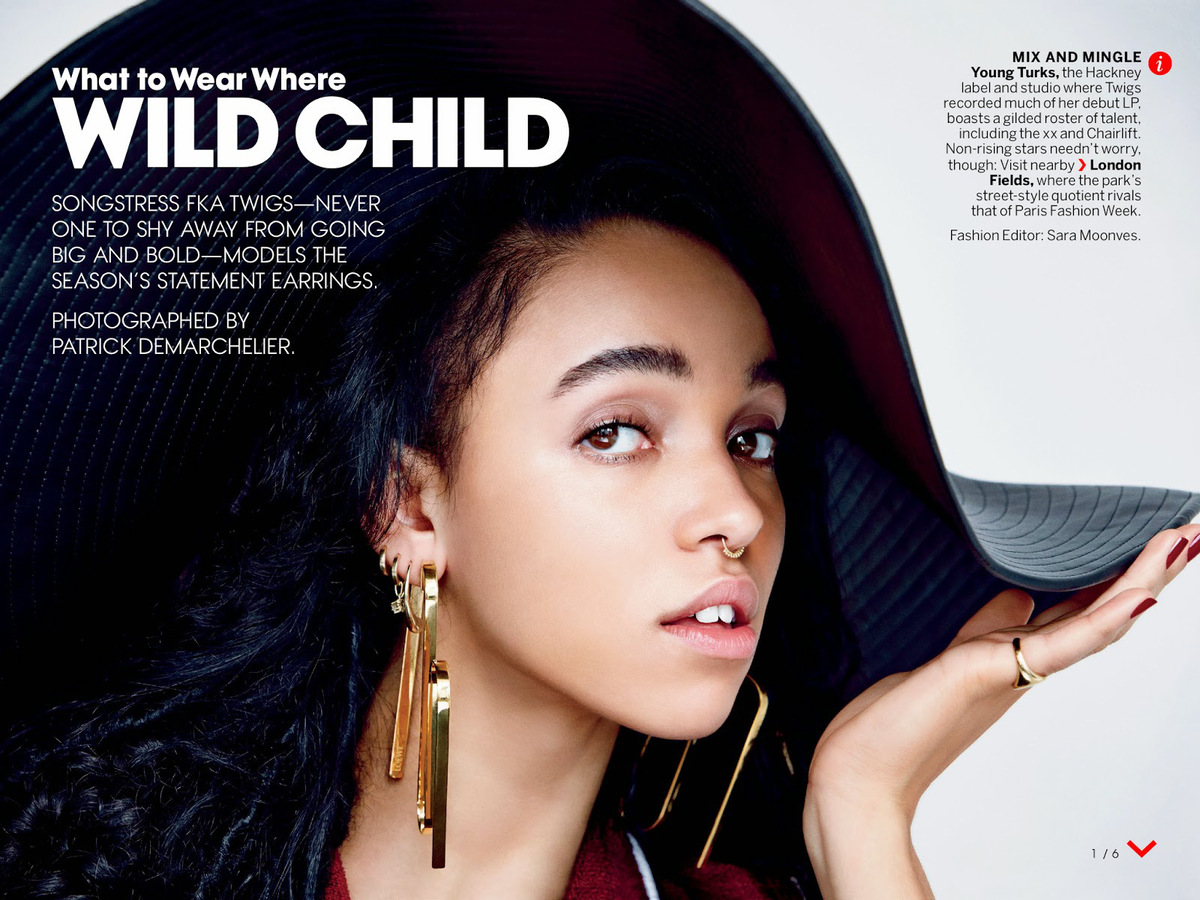 FKA Twigs в журнале Vogue. Январь 2015
