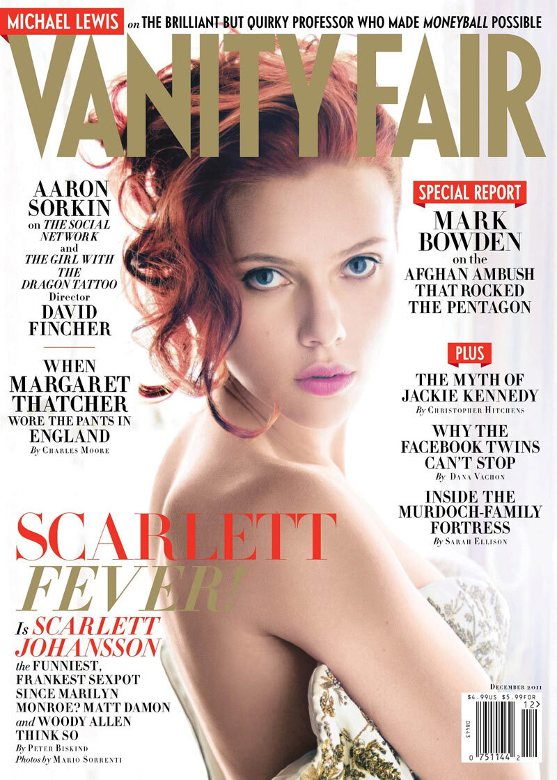Скарлетт Йохансон в журнале Vanity Fair. Декабрь 2011