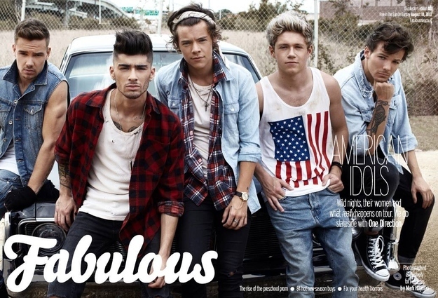 One Direction в журнале Fabulous. Август 2013