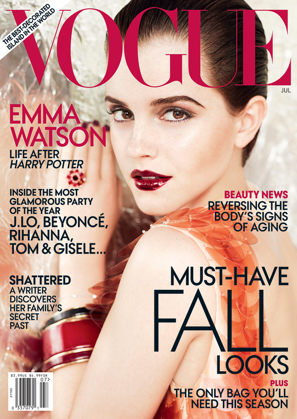 Эмма Уотсон в журнале Vogue. Июль 2011