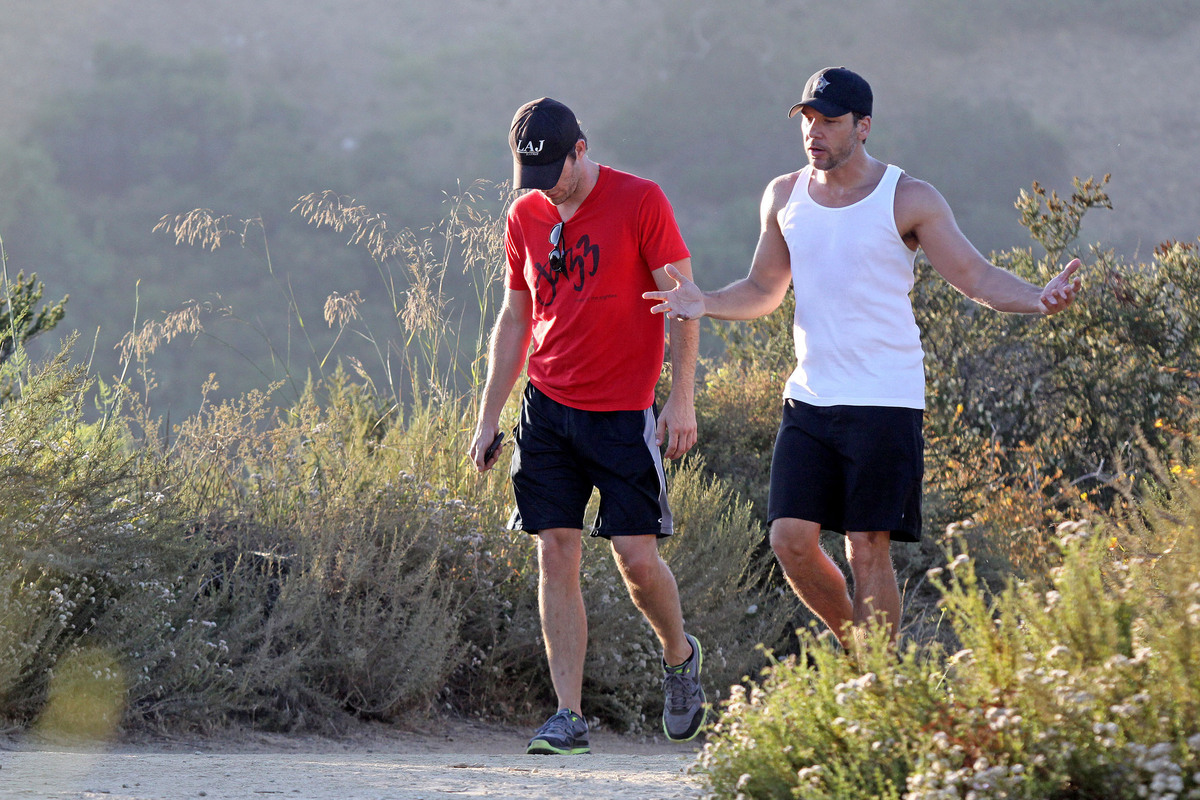 Крис Пайн и Дэйн Кук на пробежке в Лос-Анджелесе