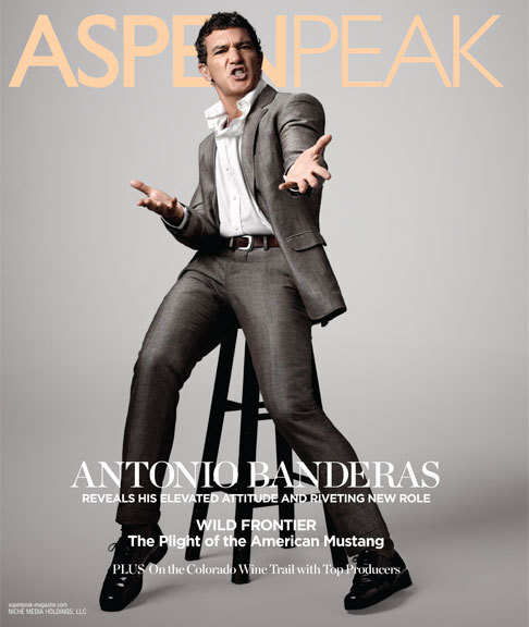 Антонио Бандерас в журнале Aspen Peak. Осень / зима 2012