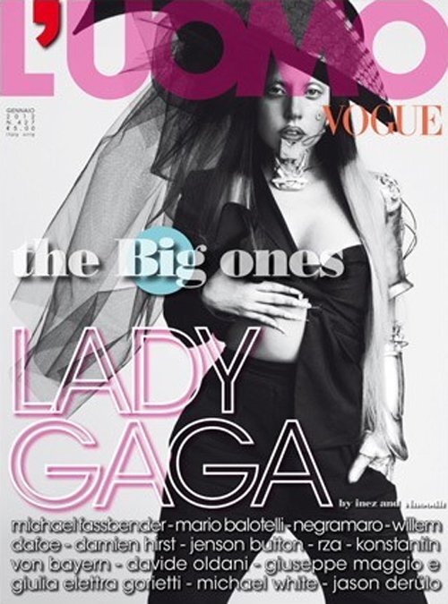 Lady Gaga в журнале L&#39;Uomo Vogue Италия. Январь 2012