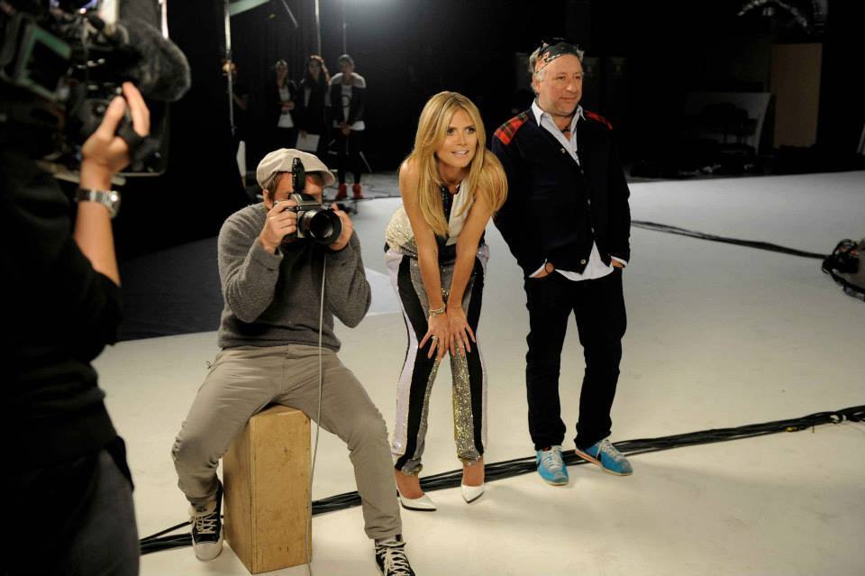Хайди Клум на съемках шоу Germany&#39;s Next Topmodel