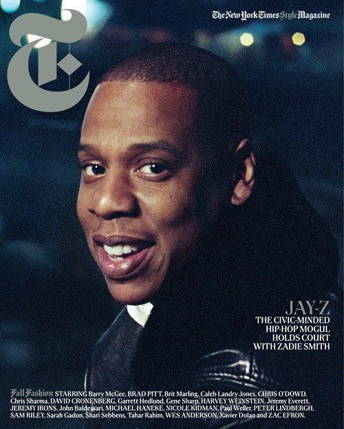 Jay-Z  в журнале New York Times T Men&#39;s Fashion. Осень 2012