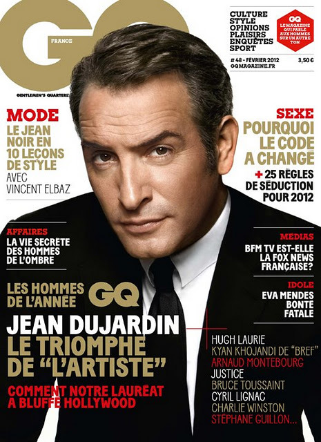 Жан Дюжарден в журнале GQ Франция. Февраль 2012