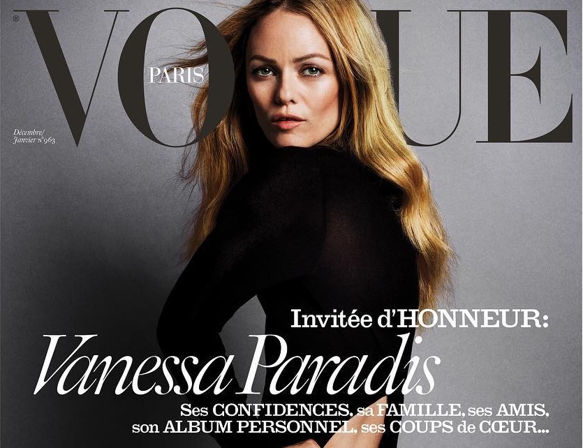 Ванесса Паради украсила сразу 3 обложки французского Vogue