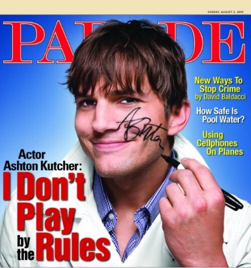 Эштон Катчер в журнале Parade. Август 2009