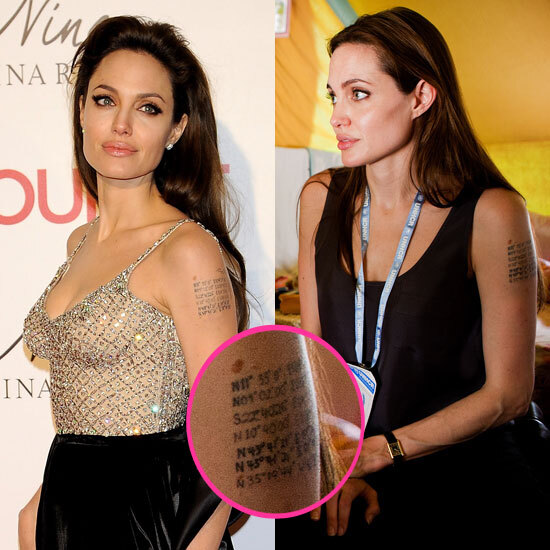 Новая загадочная татуировка Анджелины Джоли