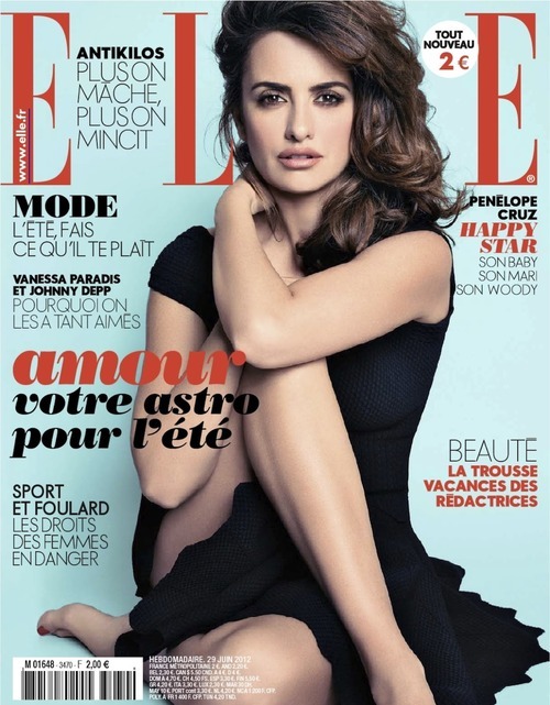 Пенелопа Крус в журналах Elle Франция и Madame Figaro. Июль 2012
