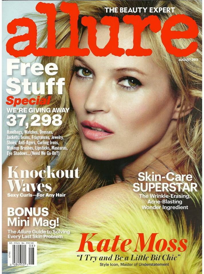 Кейт Мосс в журнале Allure. Август 2013