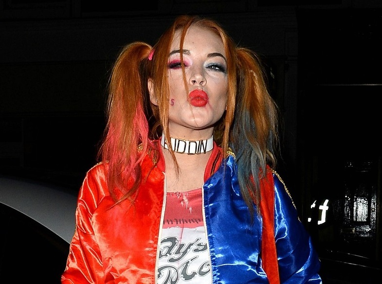 Фото: Линдси Лохан нарядилась в костюм Харли Квинн на Хэллоуин