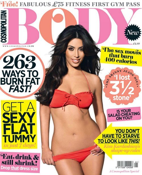 Ким Кардашиан в журнале Cosmopolitan Body 2012