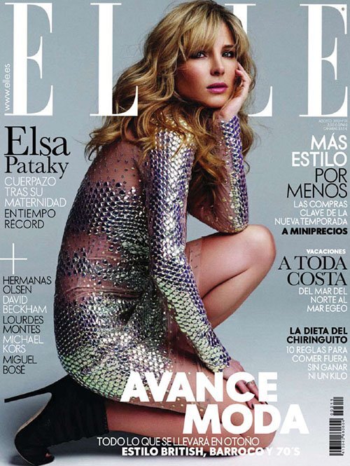 Эльза Патаки в журнале Elle Испания. Август 2012
