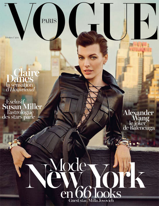 Милла Йовович в журнале Vogue Paris. Февраль 2013