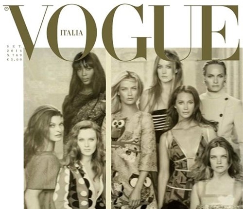 50 супермоделей мира на обложке журнала Vogue Италия. Сентябрь 2014