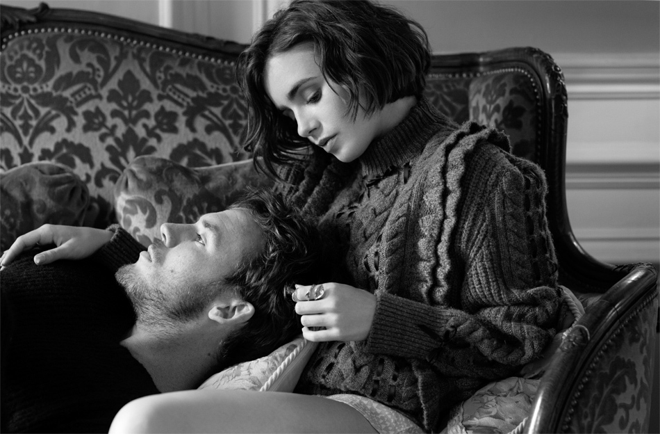 Lily Collins and Sam Claflin for the Edit, 2014.