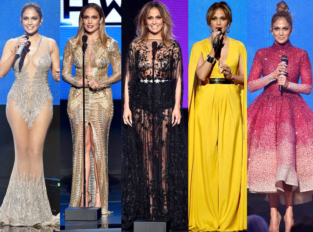 Дженнифер Лопес сменила 10 нарядов на American Music Awards 2015