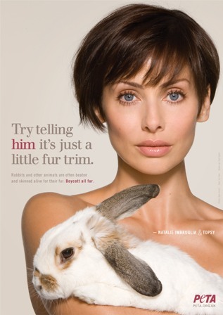 Натали Имбрулиа в рекламе PETA