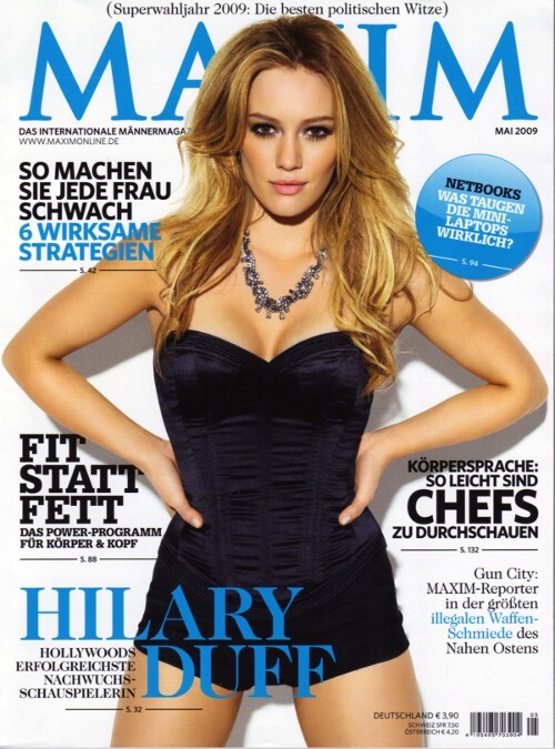 Хилари Дафф в журнале Maxim Германия. Май  2009