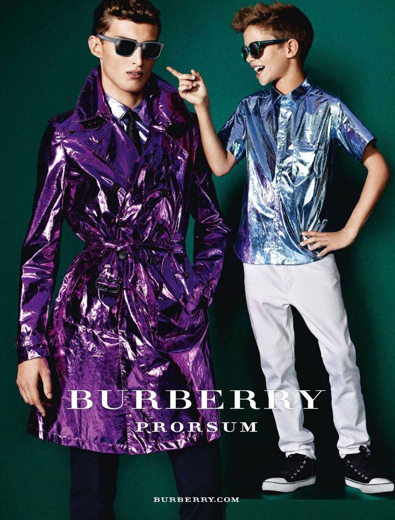 Ромео Бекхэм в рекламной кампании Burberry. Весна / лето 2013