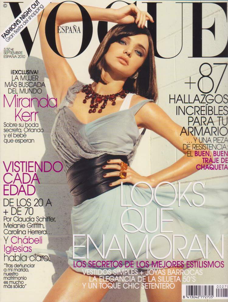 Миранда Керр в журнале Vogue Испания. Сентябрь 2010