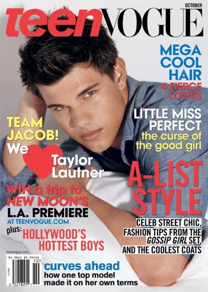 Тэйлор Лотнер в журнале Teen Vogue. Октябрь 2009