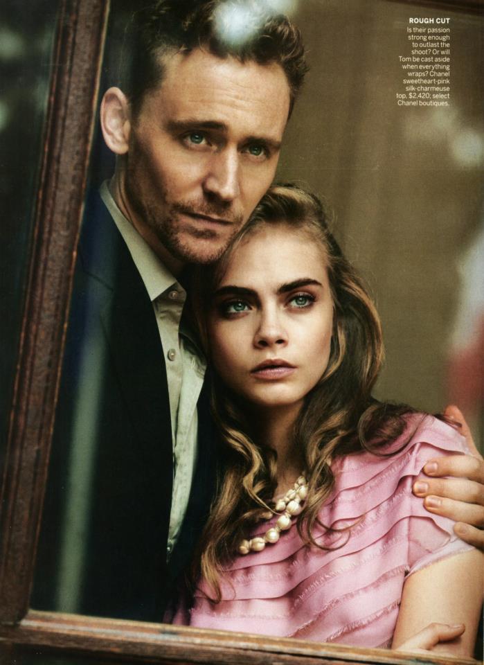 Том Хиддлстон и Кара Делевинь в журнале Vogue. Май 2013