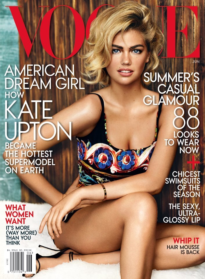 Кейт Аптон в журнале Vogue US. Июнь 2013