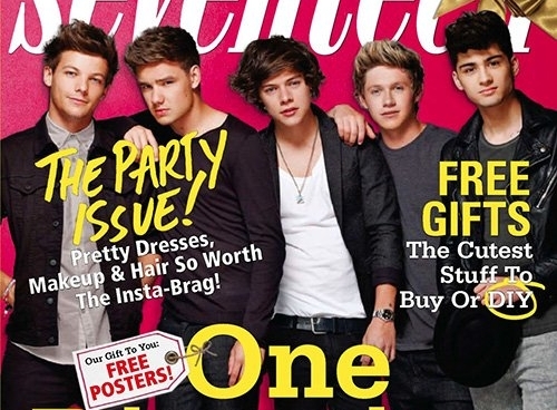 One Direction на обложке журнала Seventeen. Декабрь / январь 2013-2014