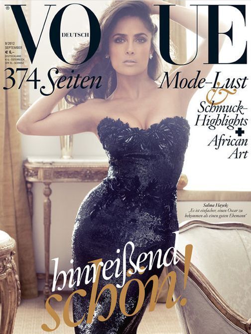 Сальма Хайек в журнале Vogue Германия. Сентябрь 2012