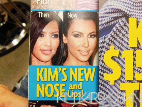 Ким Кардашиан опровергает слух о пластике носа и губ