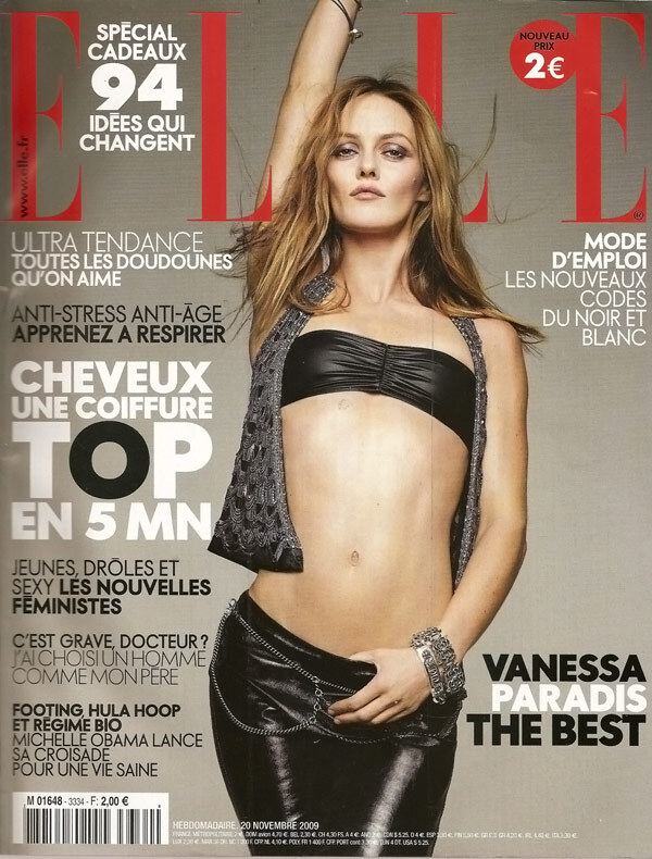 Ванесса Паради в журнале Elle. Франция. Ноябрь 2009